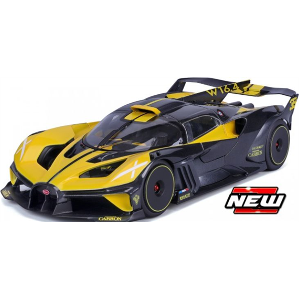 Bugatti Bolide Yellow/Black Special Edition - John Ayrey Die Casts